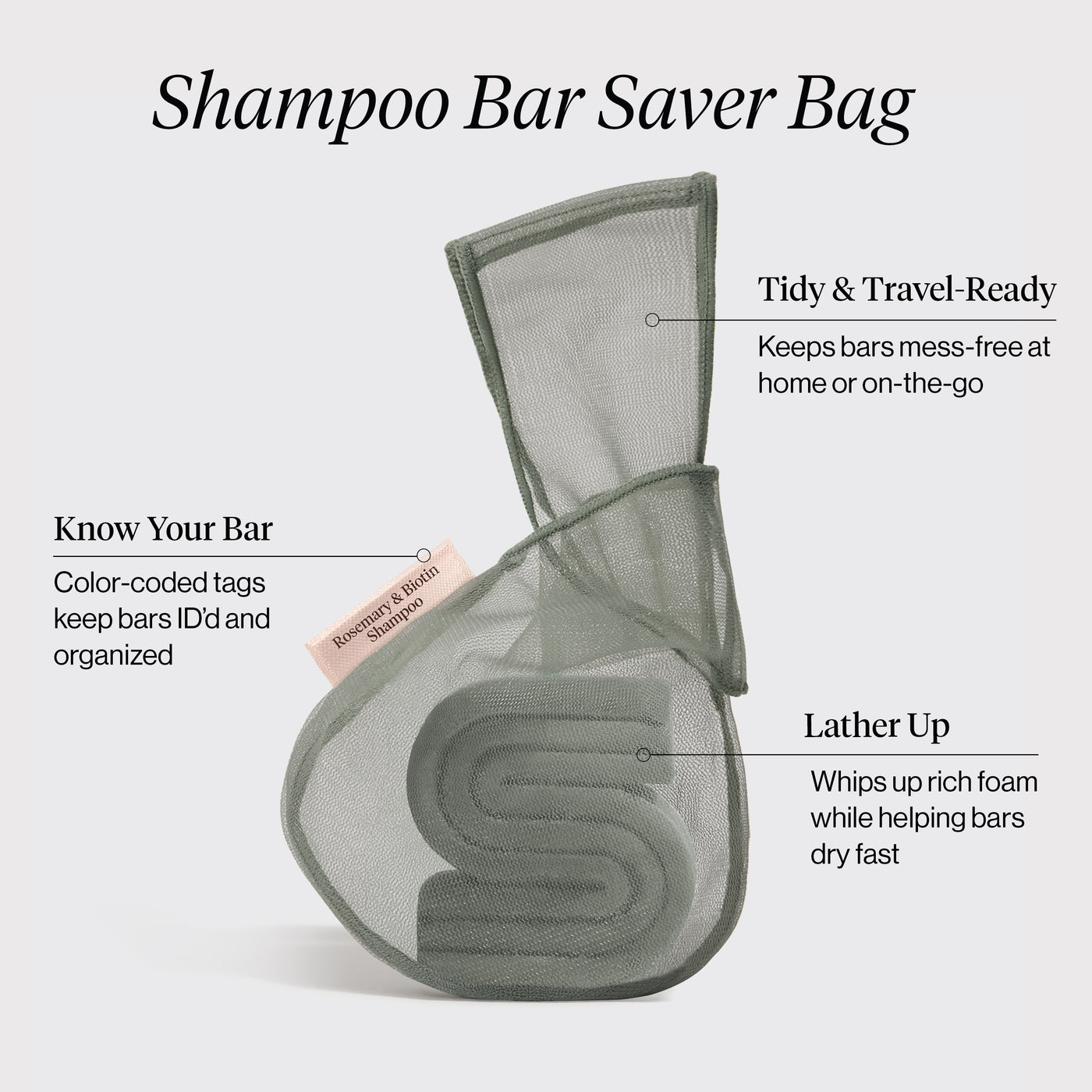 Rosemary & Biotin Shampoo Bar Saver Bag