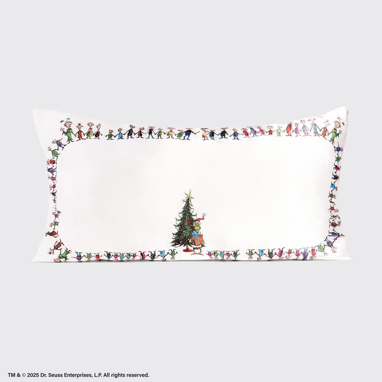 The Grinch x Kitsch Satin Pillowcase in Whoville - King