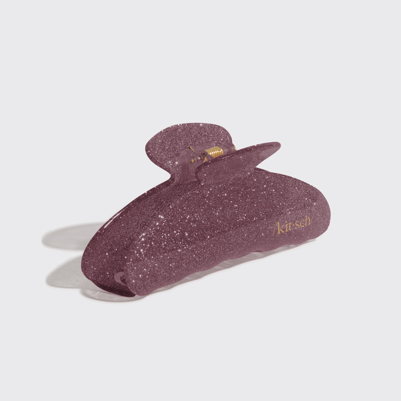 Pink Glitter Claw Clip