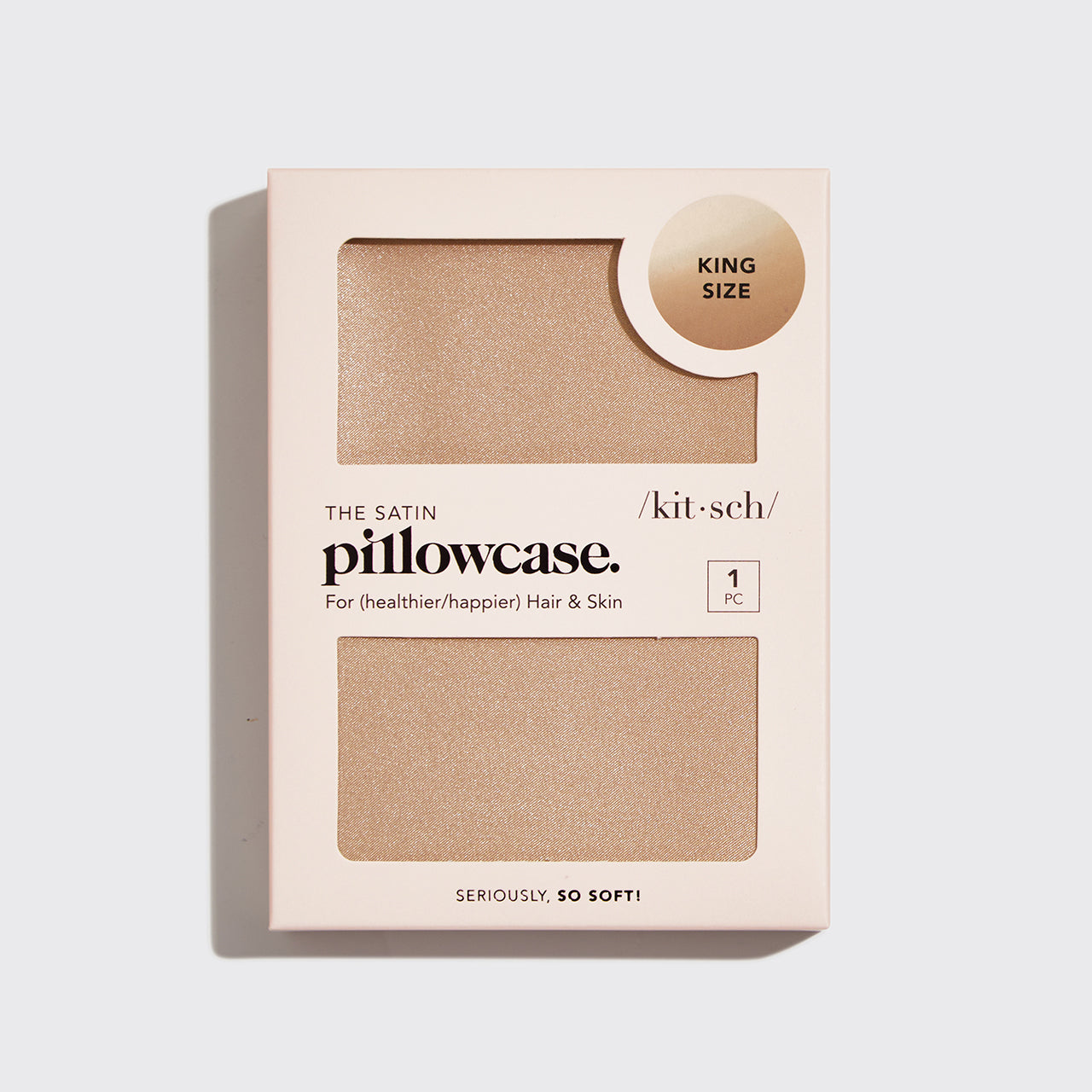 Satin Pillowcase in Champagne - King