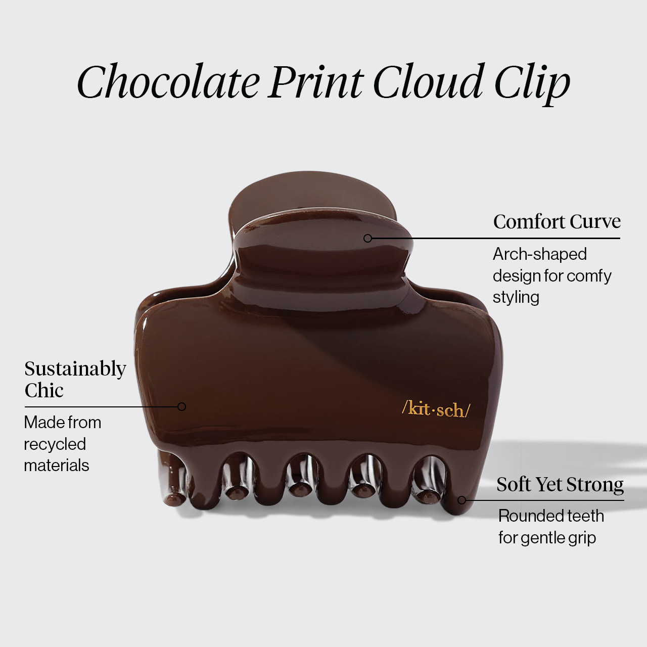Chocolate Cloud Claw Clip
