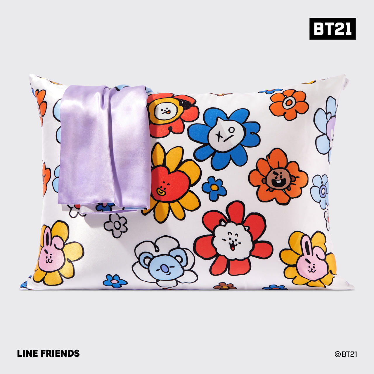 Kitsch x BT21 Satin Pillowcase in MANG