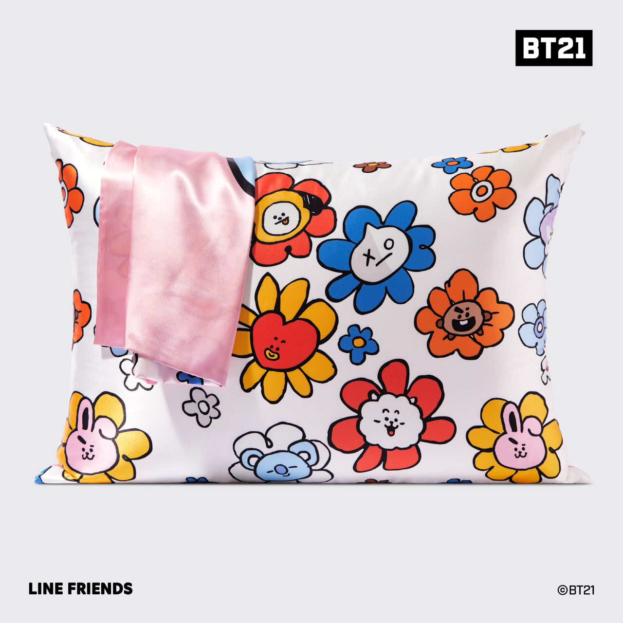 Kitsch x BT21 Satin Pillowcase in COOKY