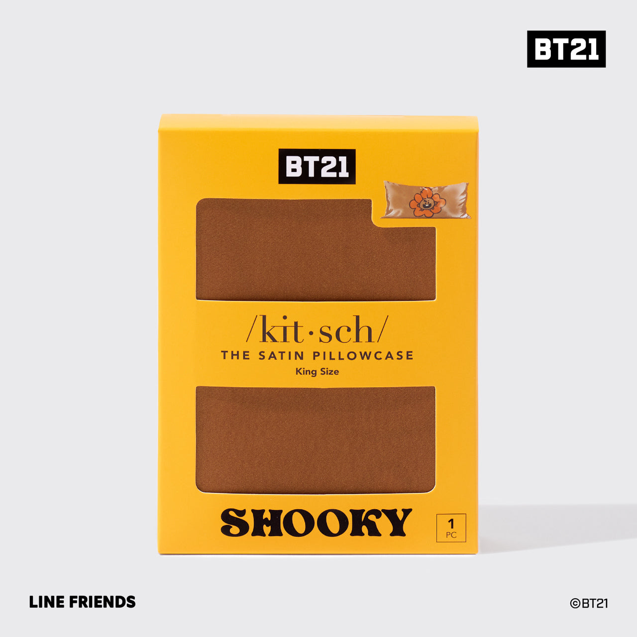Kitsch x BT21 Satin Pillowcase in SHOOKY - King