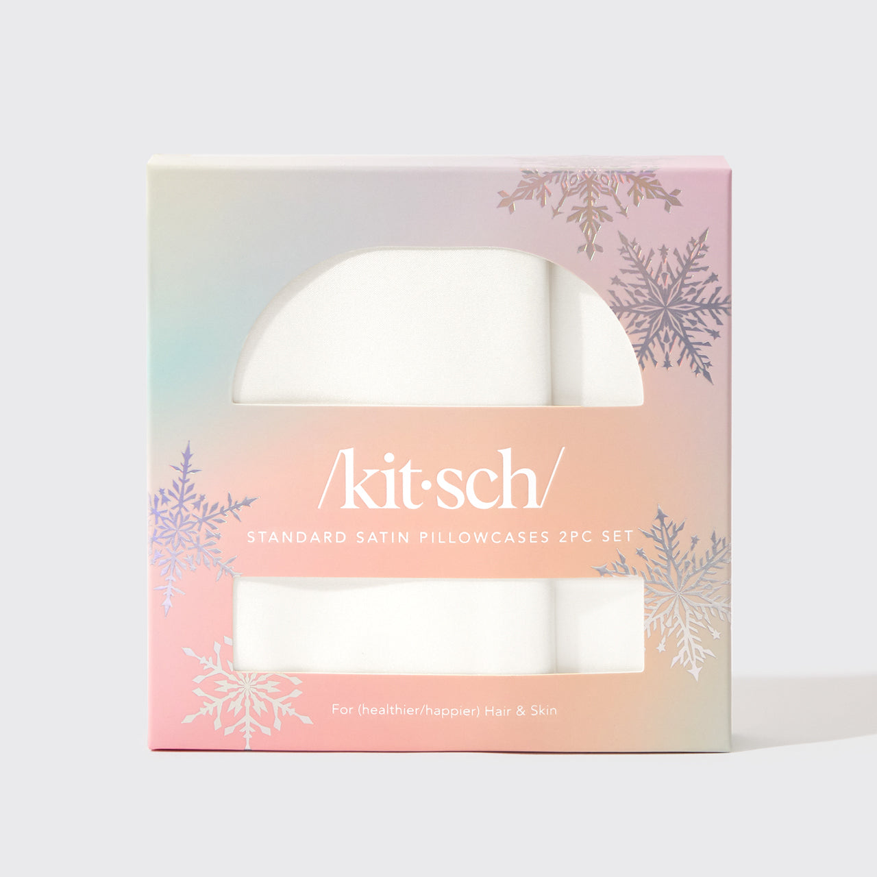 Limited Edition Ivory Satin Pillowcases 2pc Set - Standard