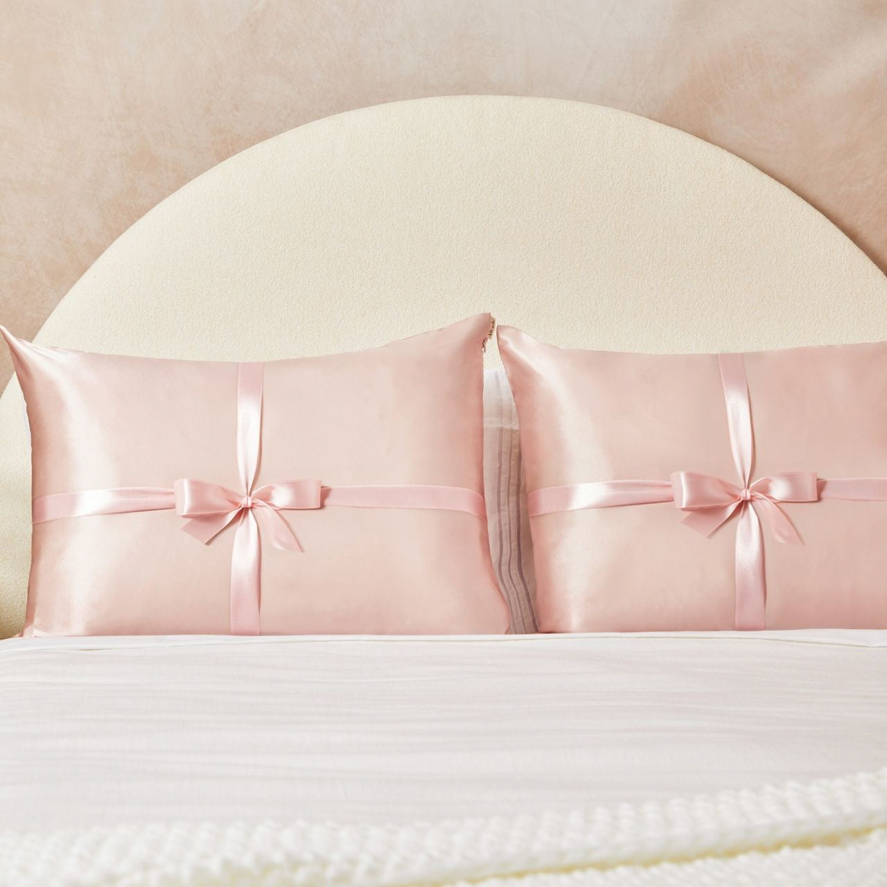 Limited Edition Blush Satin Pillowcases 2pc Set - Standard