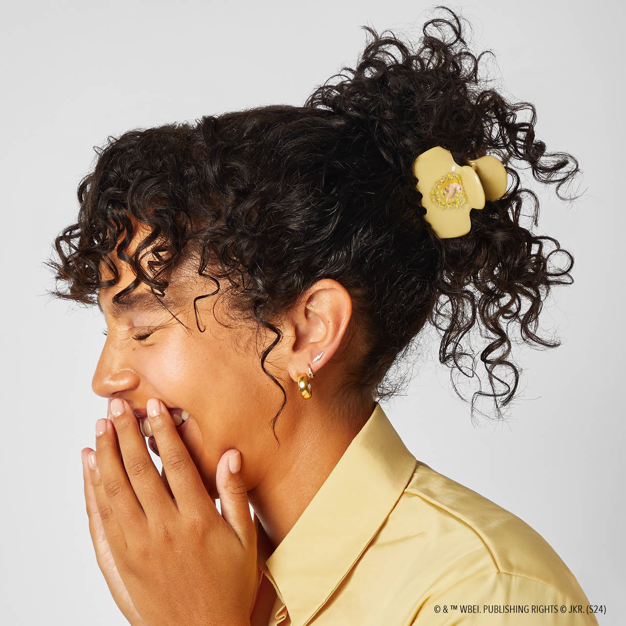 Kitsch x Harry Potter Cloud Claw Clip in Hufflepuff