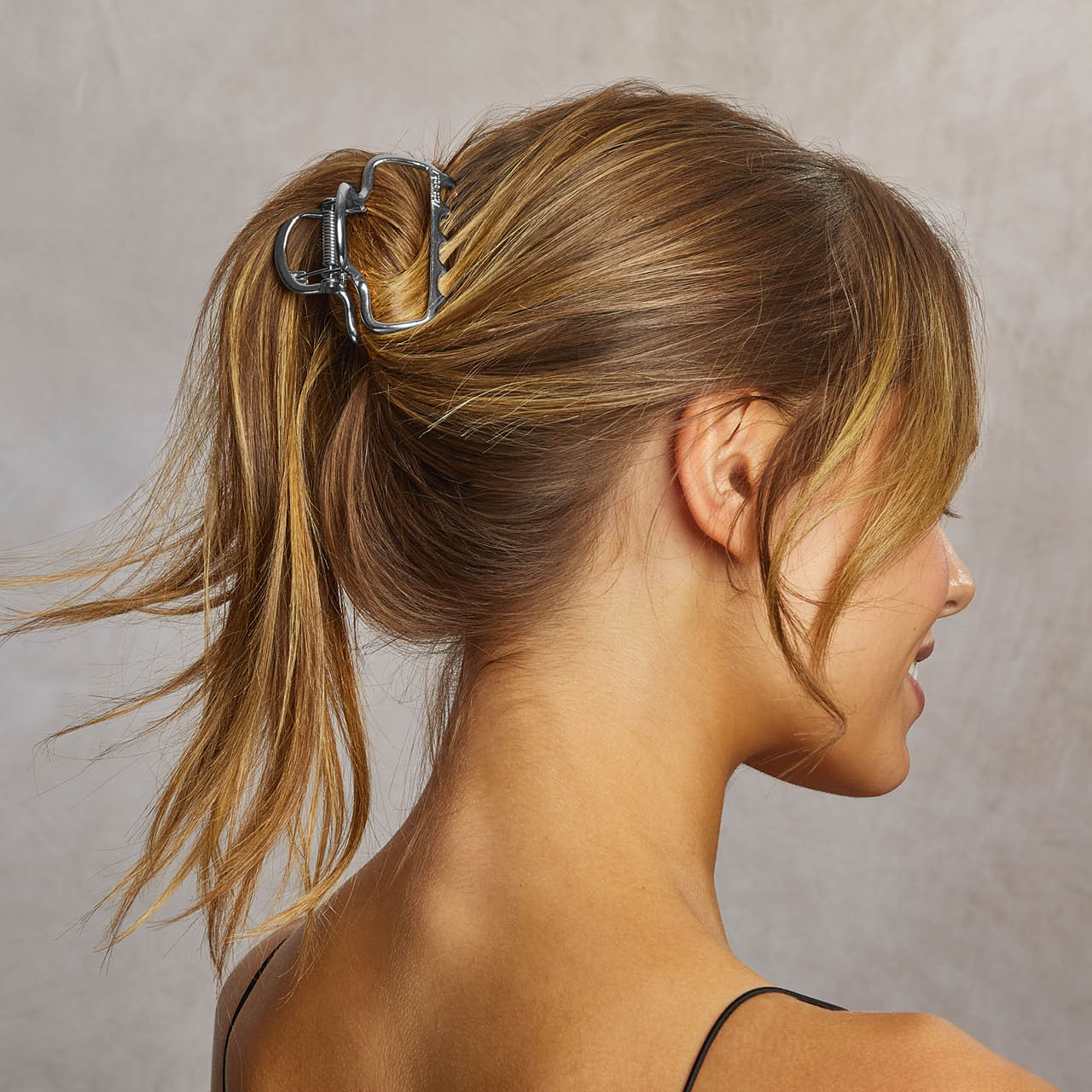 Hematite Metal Cloud Claw Clip