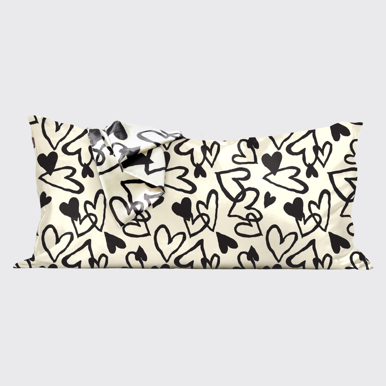 Heart Satin Pillowcase - King