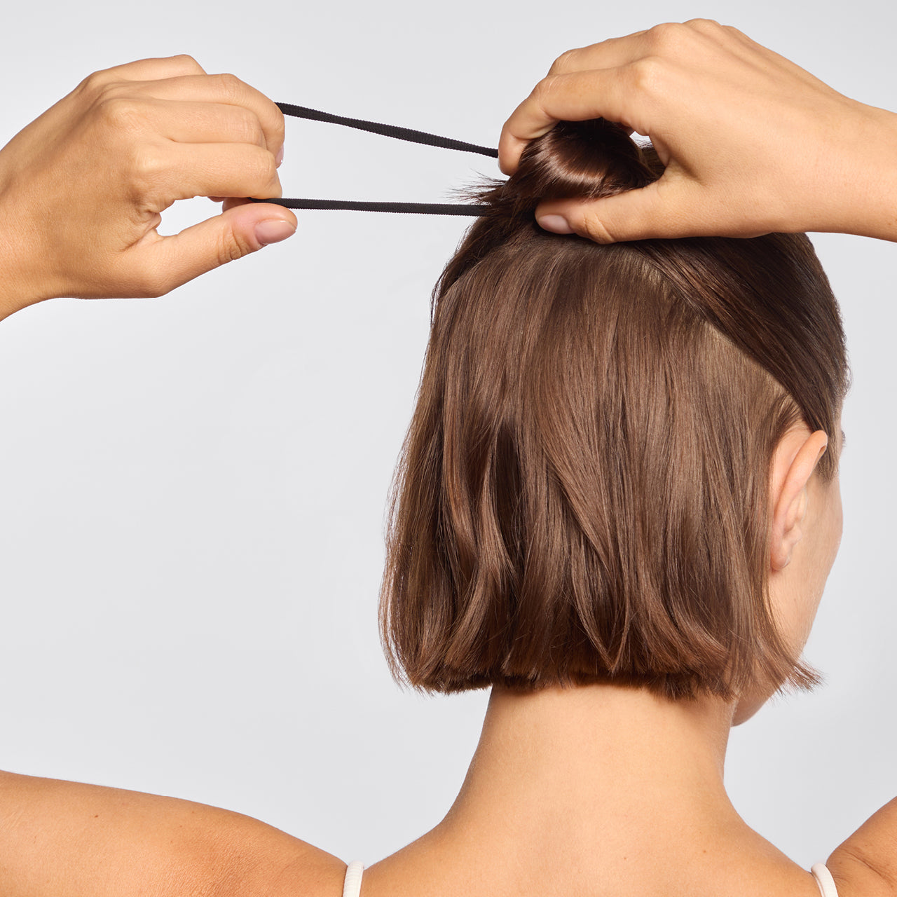 Black Seamless Hair Elastics 8pc Set