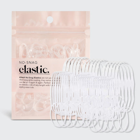Clear No Snag Elastics 100pc Set