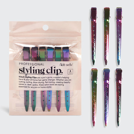 Iridescent Styling Clips 6pc Set