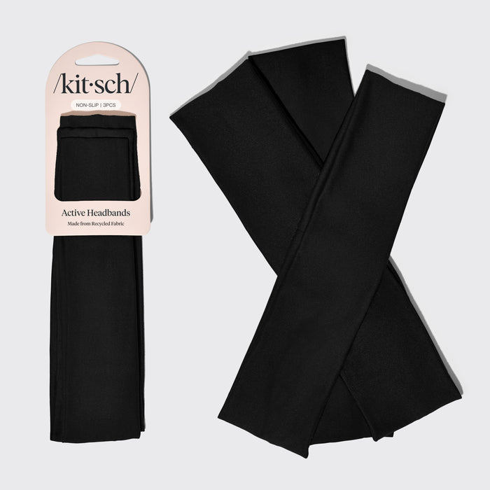 Black Active Headbands