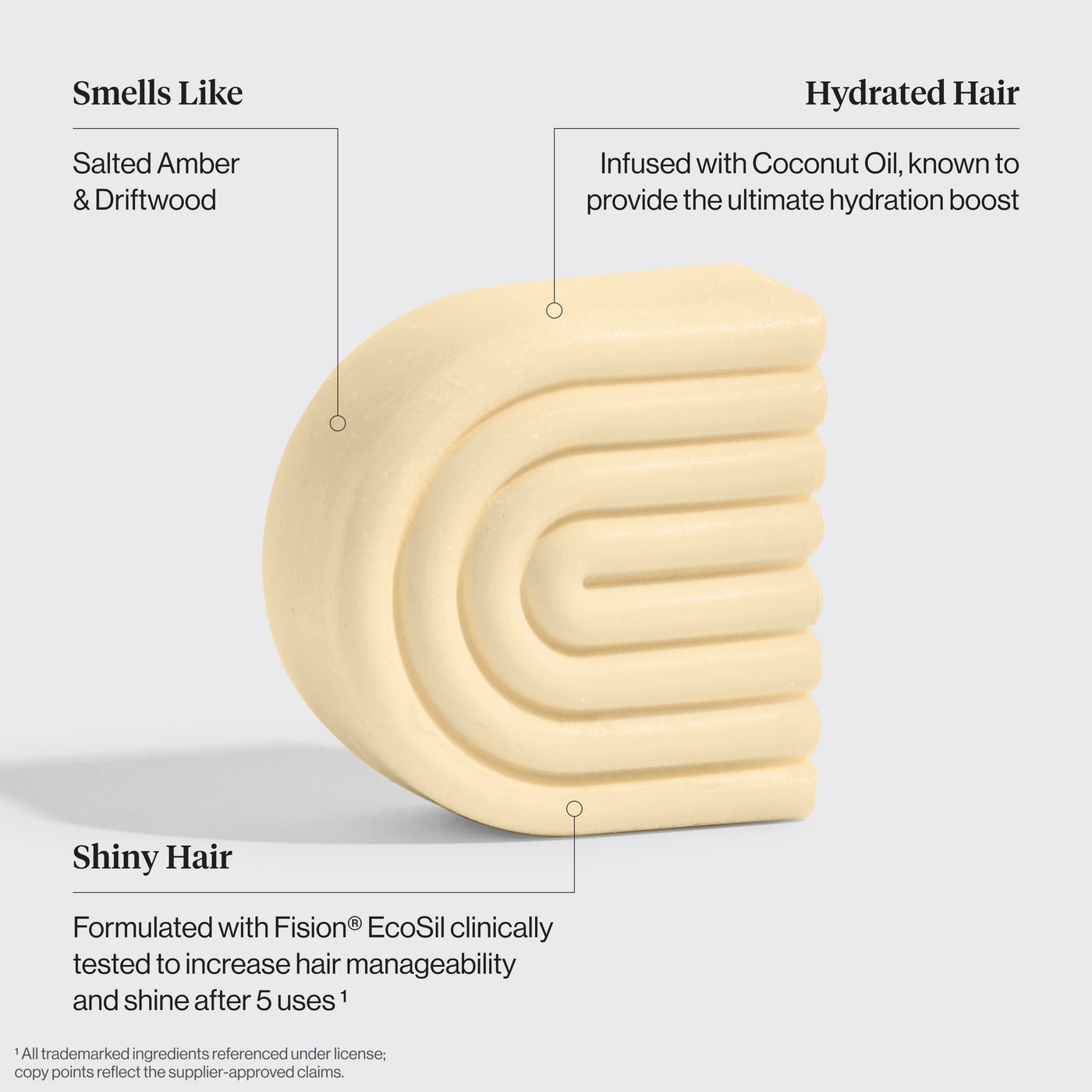 Coconut Oil Conditioner Bar for Dry Damaged Hair