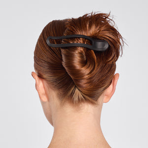 Black & Tort Curved Flat Lay Claw Clips 2pc Set