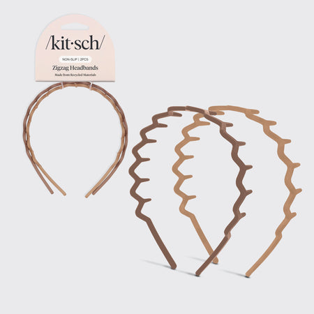 Recycled Plastic Zig Zag Headband 2pc