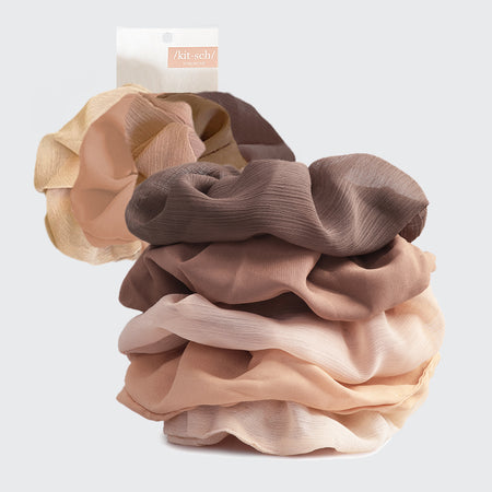 Crepe Scrunchies Terracotta
