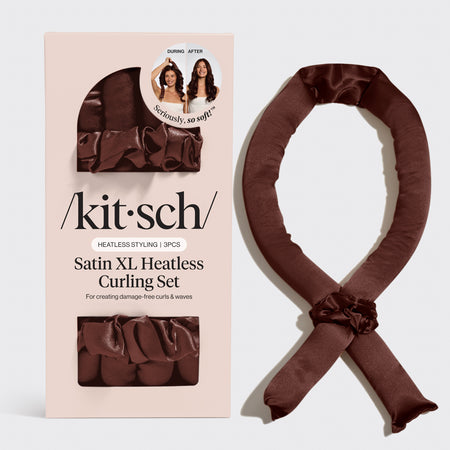 Chocolate Satin Curling Set