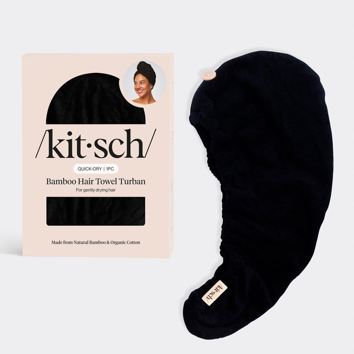 Microfiber Hair Towel - Black