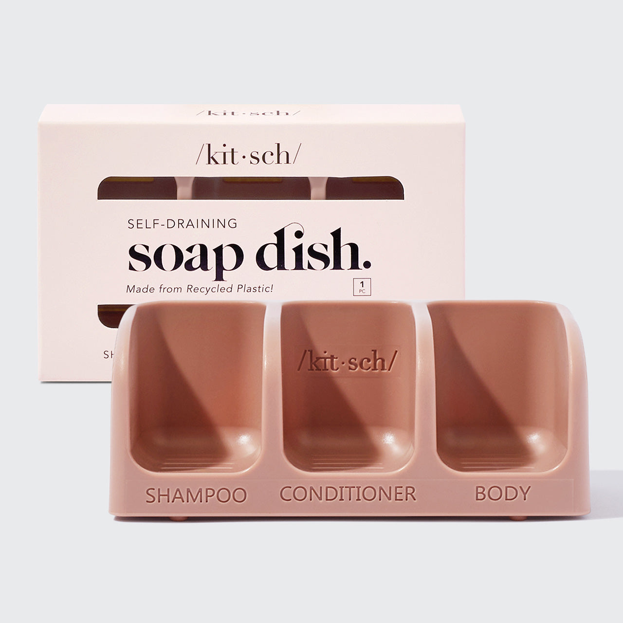 Terracotta Self-draining Soap Dish