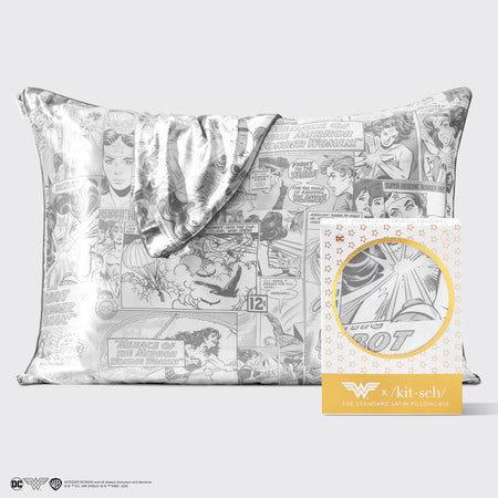 Kitsch x Satin Pillowcase Comic Print