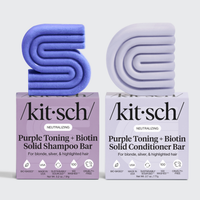 Purple Toning Shampoo & Conditioner Bar Combo for Color-Treated & Grey Hair
