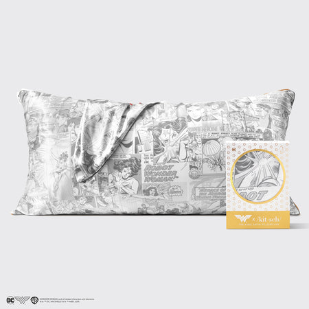 Kitsch x Satin Pillowcase Comic Print King