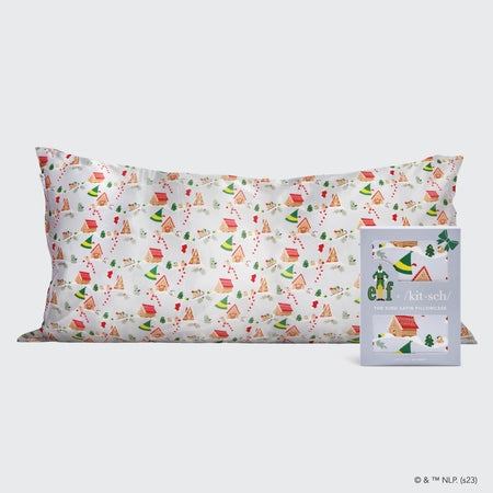 Kitsch x Satin Pillowcase Periwinkle Christmas King
