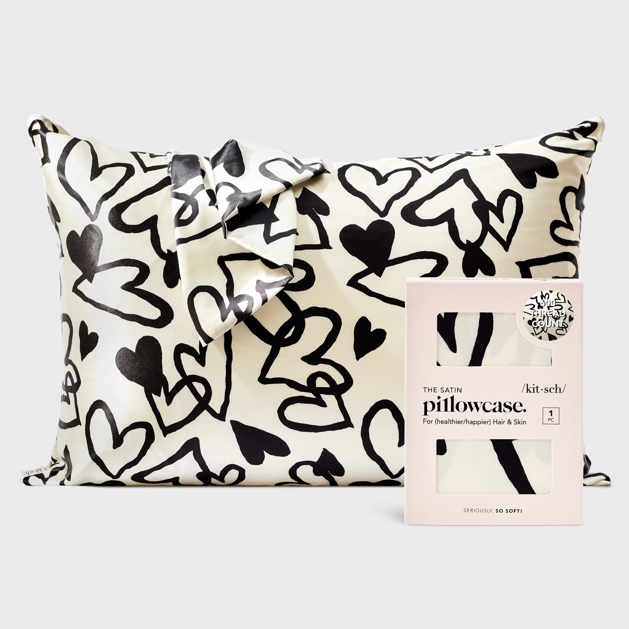 Satin Pillowcase Standard - Heart