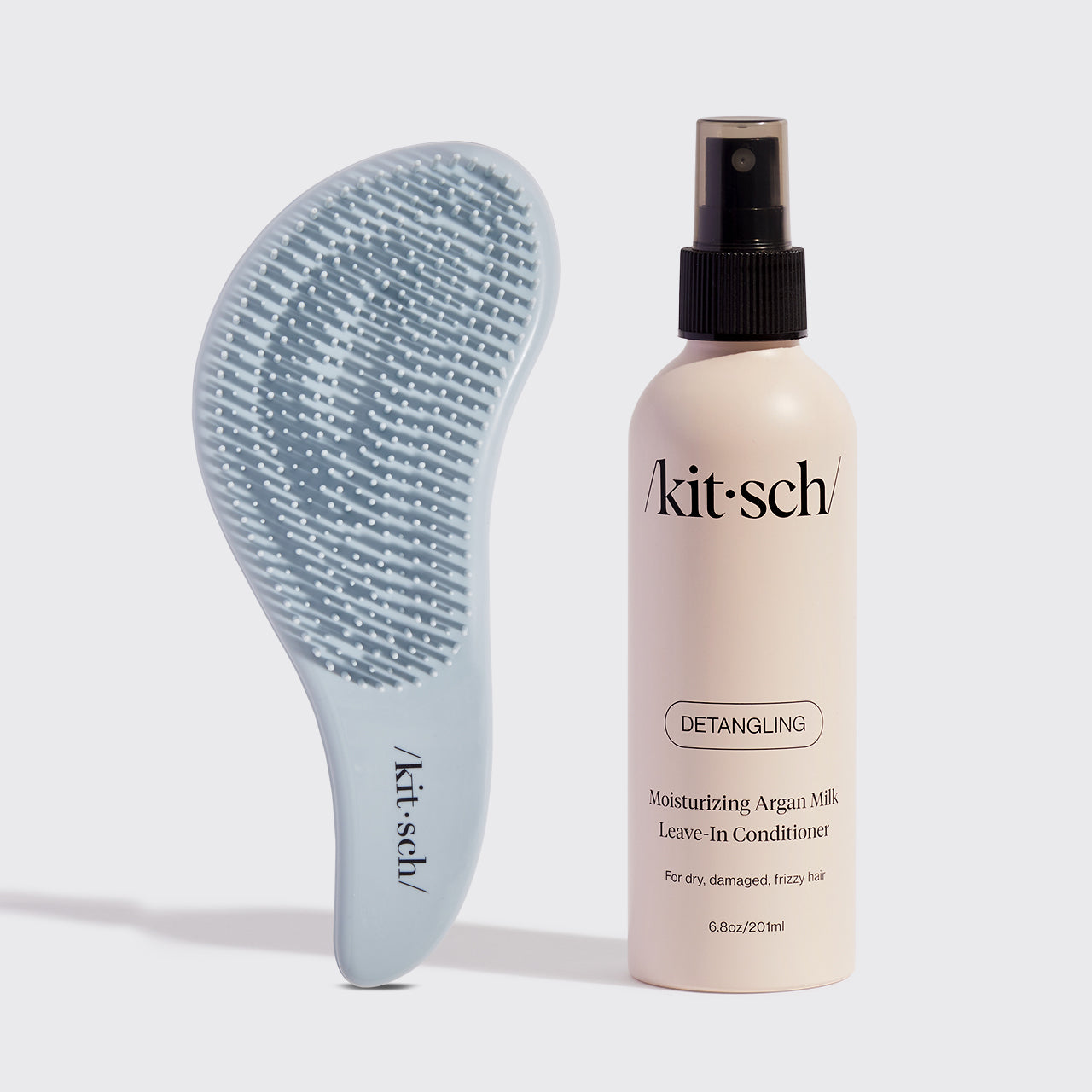 Leave In Conditioner & Detangling Brush - Haze Blue