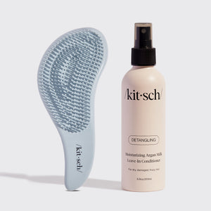 Leave In Conditioner & Detangling Brush - Haze Blue
