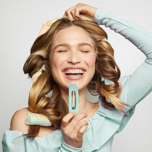 Hair Hero XL Satin Heatless Styling & Flat Lay Claw 4pc Set  - Aura