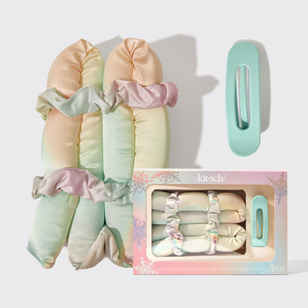 KITSCH Hair Hero XL Satin Heatless Styling Claw Set