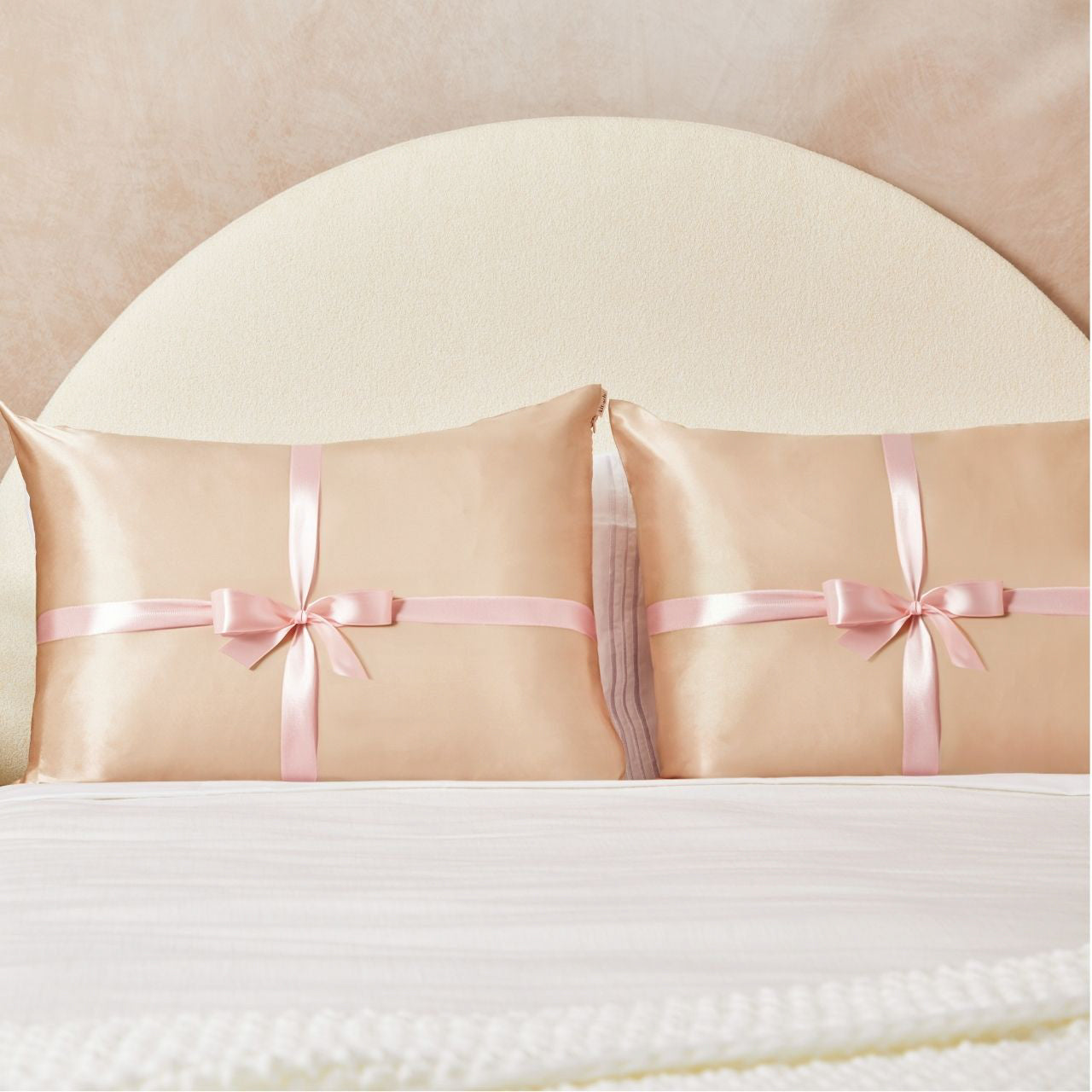 Limited Edition Champagne Satin Pillowcases 2pc Set - Standard
