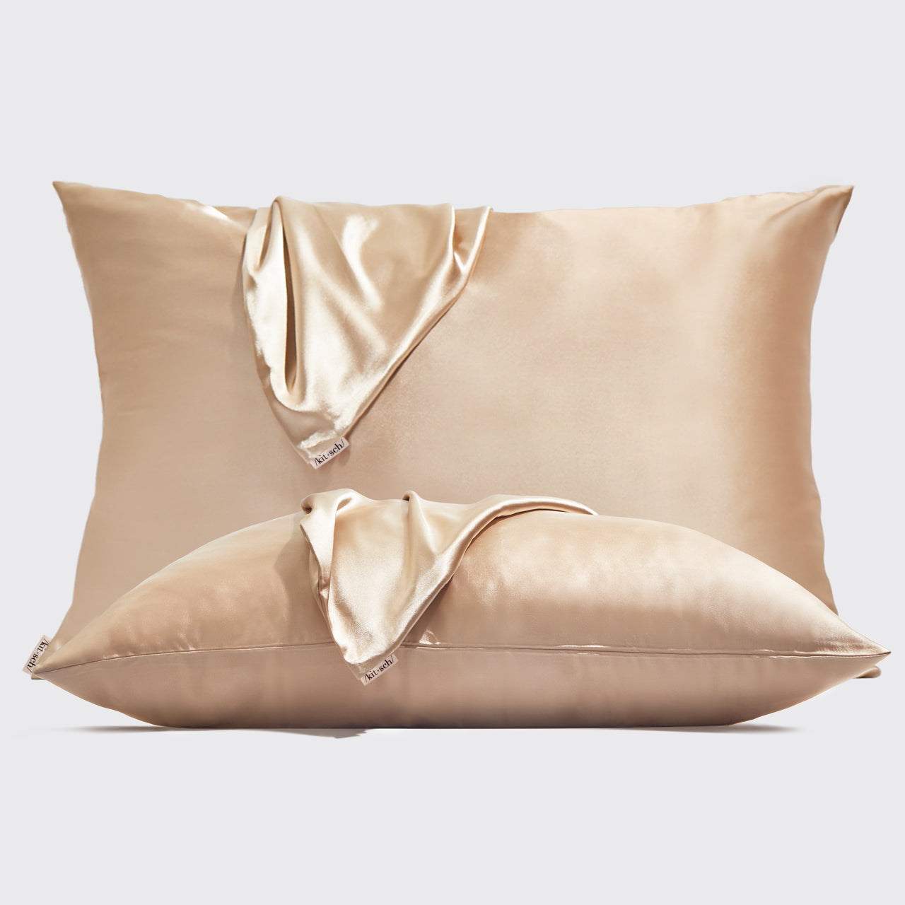 Limited Edition Champagne Satin Pillowcases 2pc Set - Standard