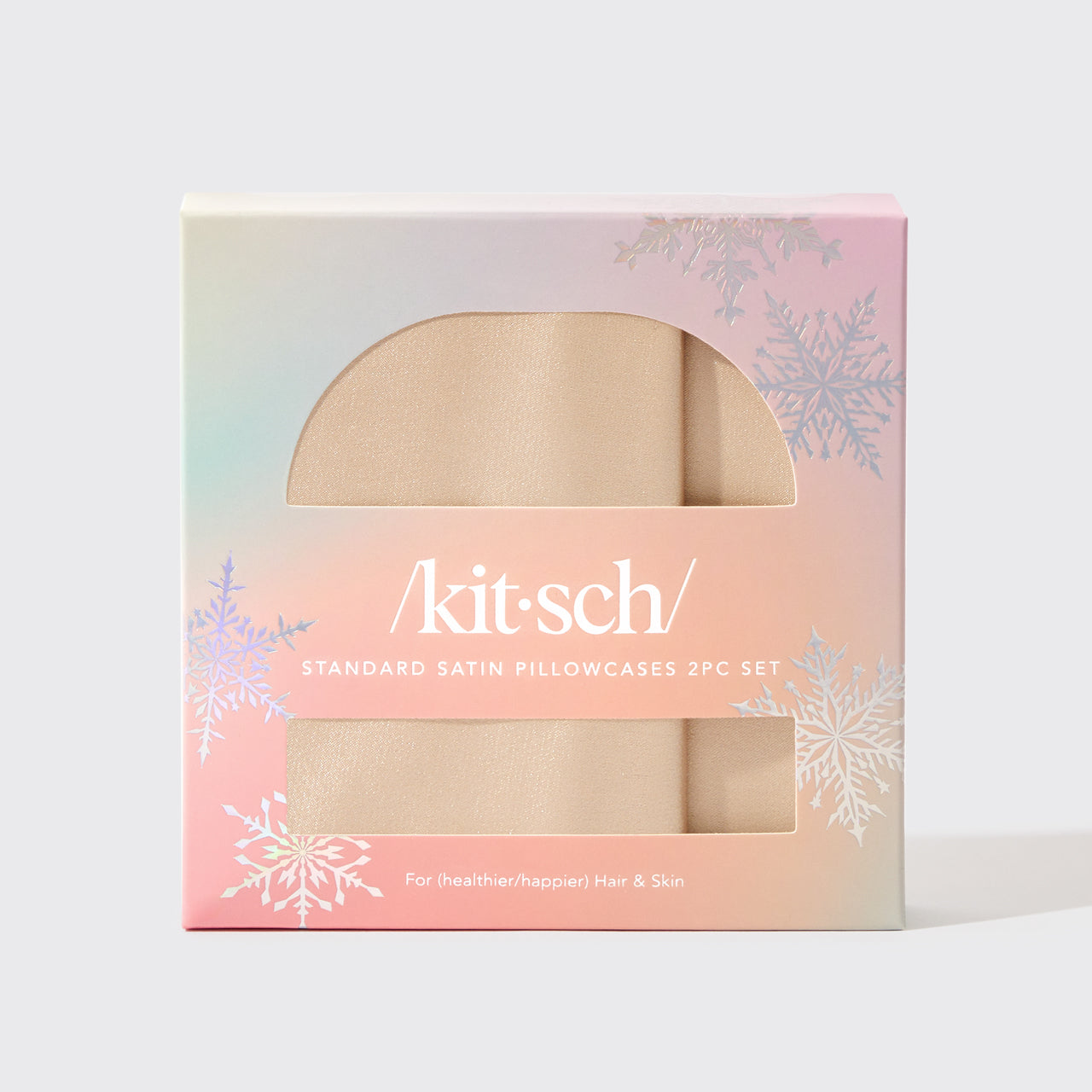 Limited Edition Champagne Satin Pillowcases 2pc Set - Standard