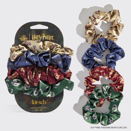 Kitsch x Satin Scrunchies 4pc Set All Houses