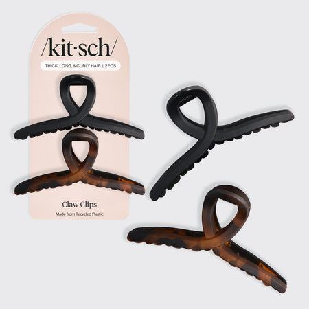 & Tort Loop Claw Clips 2pc Set Large