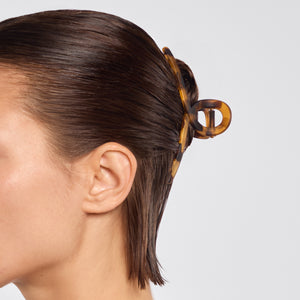 Black & Tort Loop Claw Clips 2pc Set - Large