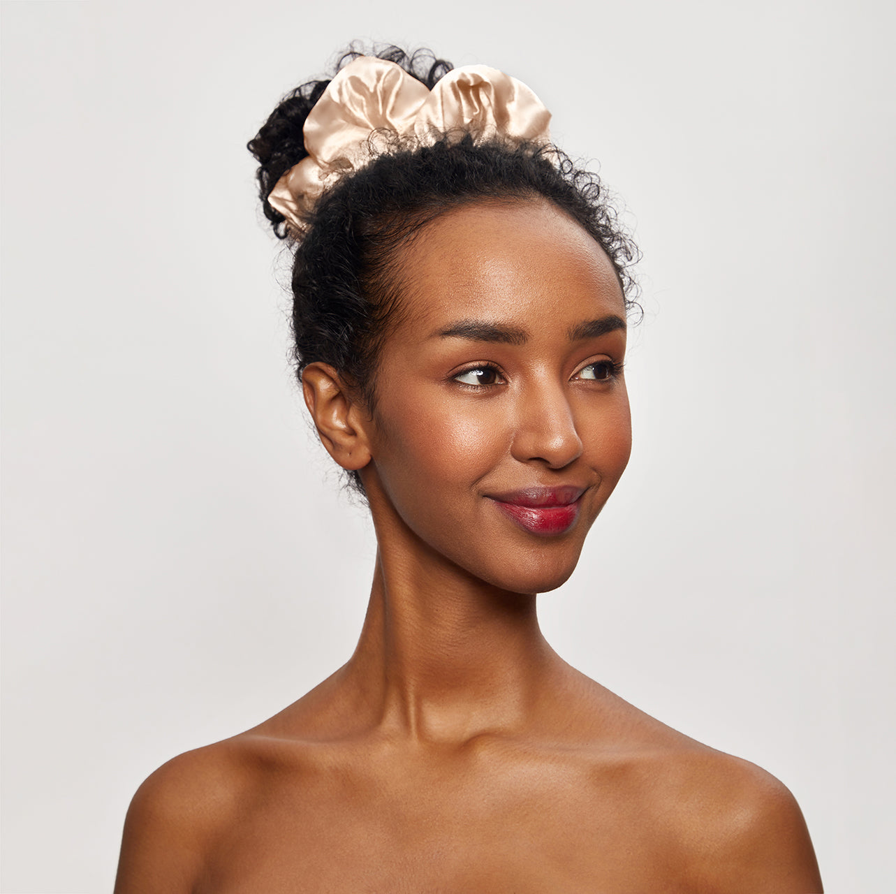 Limited Edition Champagne Satin PIllow Scrunchie
