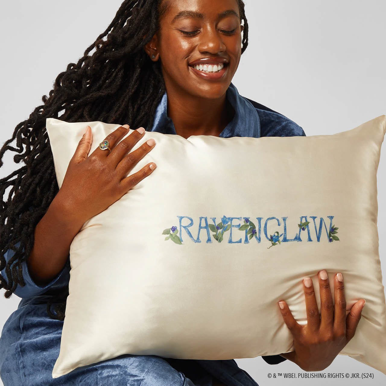 Kitsch x Harry Potter Satin Pillowcase in Ravenclaw - King