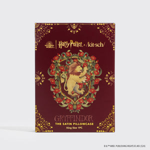 Kitsch x Harry Potter Satin Pillowcase in Gryffindor - King