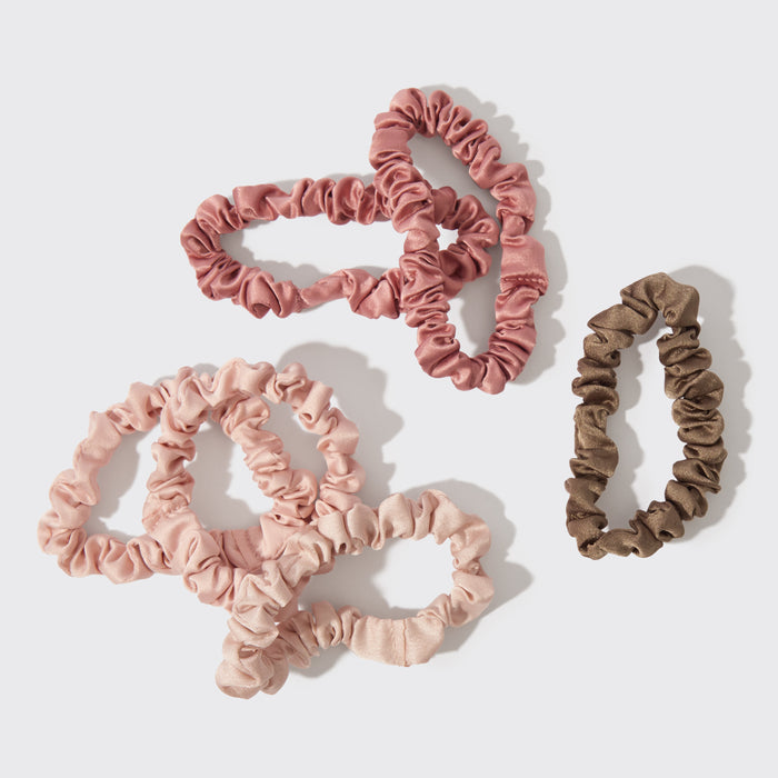 Limited Edition Terracotta Ultra Petite Scrunchies 6pc Set