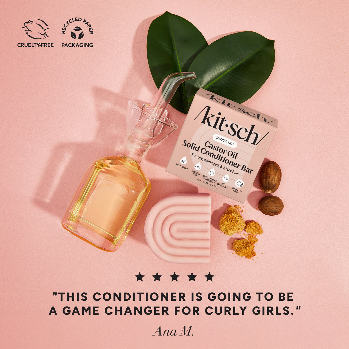 Castor Oil Nourishing Shampoo & Conditioner Bar Combo