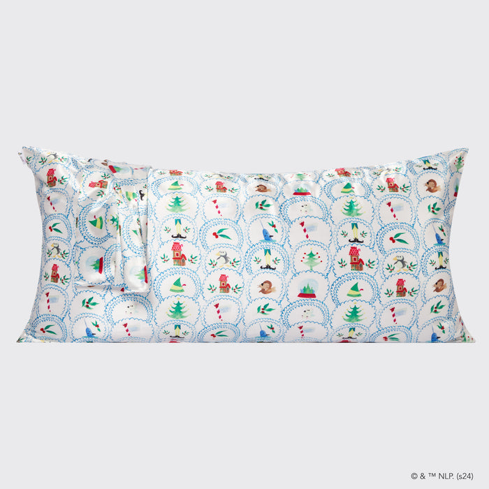 Kitsch x Elf Satin Pillowcase in North Pole - King