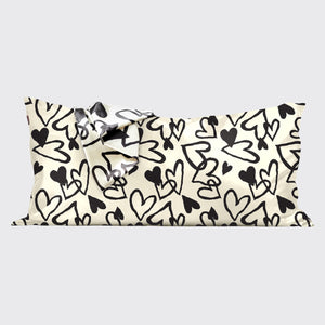 Heart Satin Pillowcase - King
