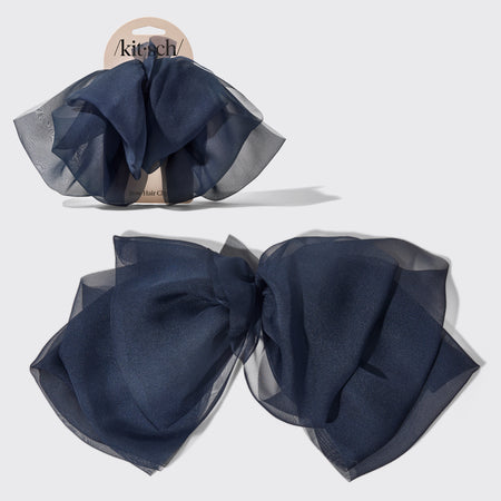 Orchid Chiffon Bow Clip
