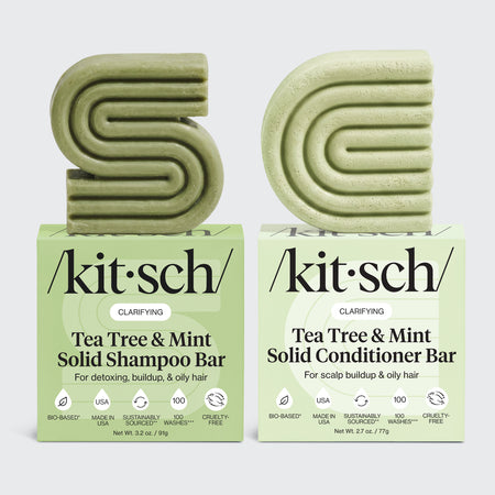 Tea Tree & Clarifying Shampoo & Conditioner Bar Combo