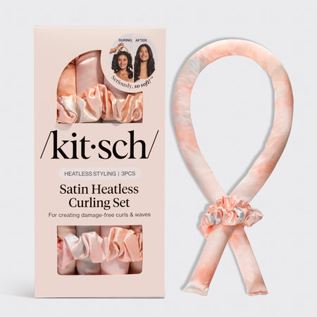 Sunset Tie Dye Satin Curling Set