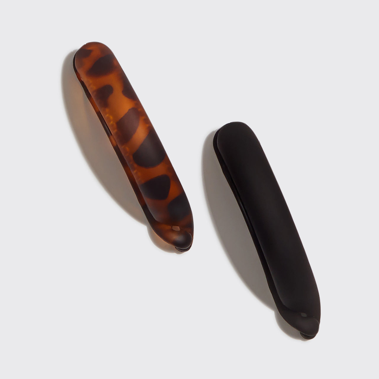 Black & Tort Pony Clips 2pc Set